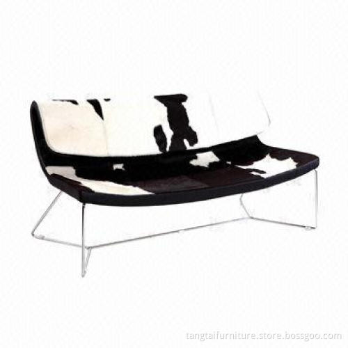 Love Sofa, Made of Chrome Frame and PU/Fabric, ODM/OEM Services Welcomed